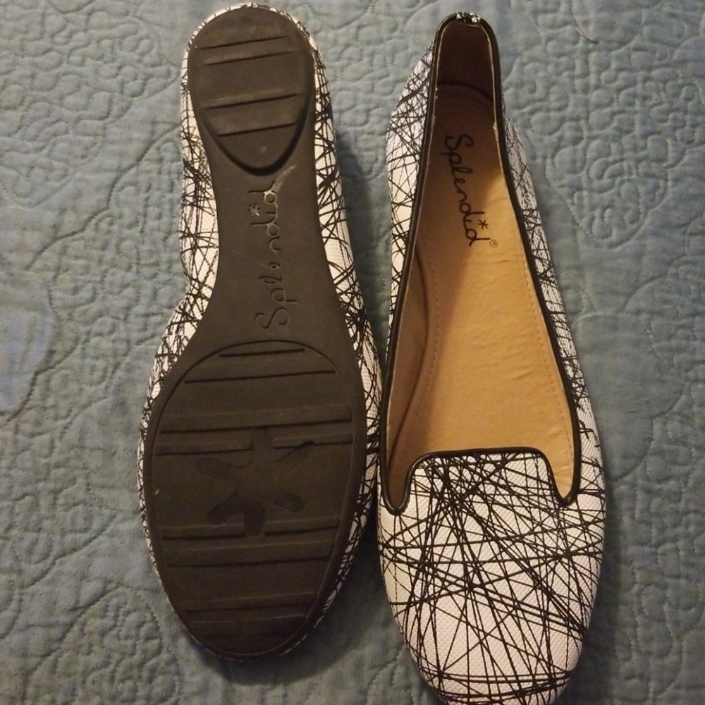 Black White Splendid Flats - Picture 3 of 3